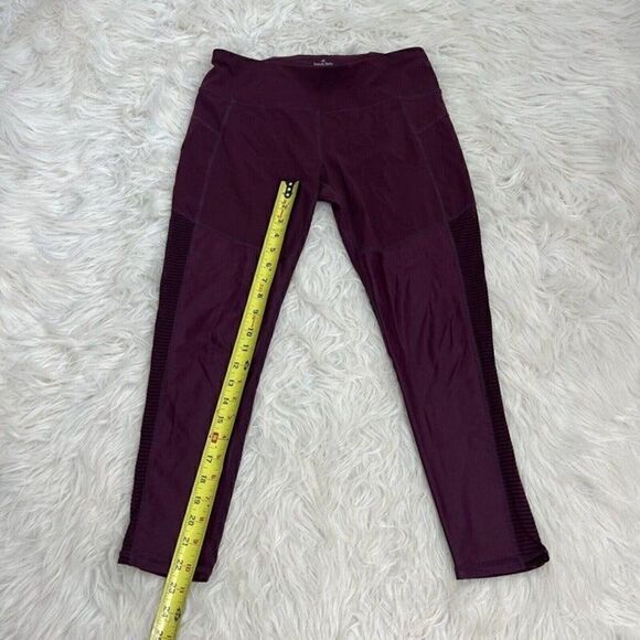 Sweaty Betty Womens Power 7/8 Mesh Workout Cropped Leggings Red Maroon Medium - Picture 11 of 12